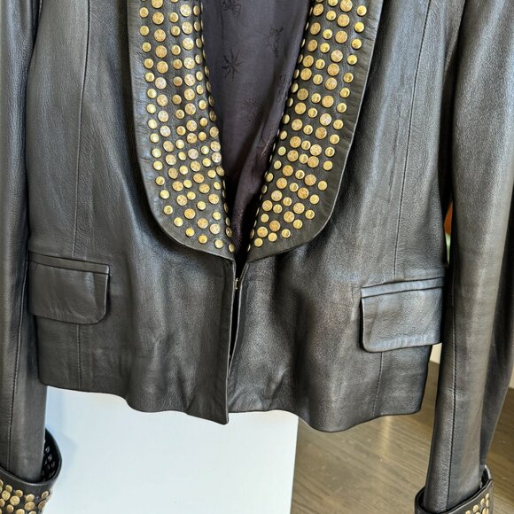 Black leather jacket - Picture 7 of 9